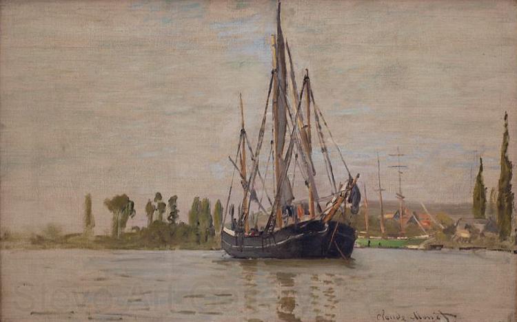 Claude Monet Chasse-maree at anchor Norge oil painting art